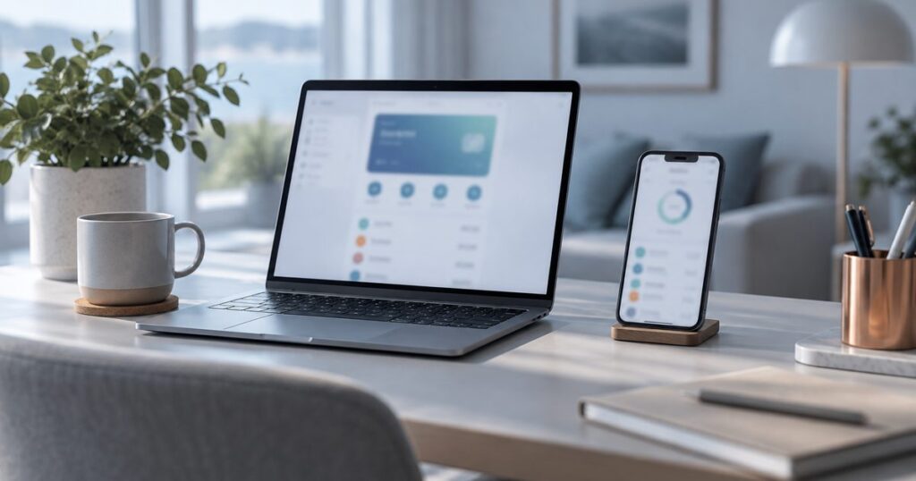 Laptop och mobil med e-plånbok – Neteller på casino utan svensk licens